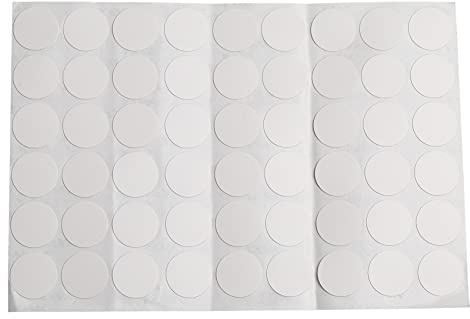 Jiklophg Self-Adhesive Wardrobe Covers Caps Adhesive 54 in 1 White