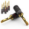Tertullus 8Pcs BFA Speaker Banana Plugs Gold Plated Banana Connectors Audio Connectors 12 AWG - 18 AWG Gauge For Speaker Cable