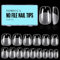 TOMICCA 240 Pièces Capsule Americaine Ongle, 15 Tailles Faux Ongles, Squoval Ultra Court Transparent Couverture Complète, Avec Valise De Rangement, Pose Americaine Capsule pour Diy Nail Art