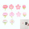DHWEKU 3D Blumen Süß Kühlschrankmagnete, Bunt Stark Dekoration Groß Magnete für kühlschrank Magnettafel Whiteboard Pinnwand Tafel Büro (10 Stück)
