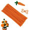 Tikyoary 100 Stück Orange Pfeifenputzern,Pfeifenreiniger-Kit Chenilledraht für Blumen,Tiere oder,DIY-Bastelprojekten und Dekorationen