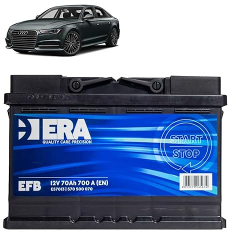 Batteria 70Ah EFB per Audi A6 C7 2.0 TDI gasolio 2011-2018