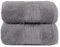 Casalina Premium Towels. Leona. Lot de Serviettes de Bain 50 x 100 cm. 2 Serviettes Toilette (Gris) Qualité 550 g/m² Set de Serviettes Bain 50x100 cm, Drap de Bain 100% Coton Certification Oeko-Tex