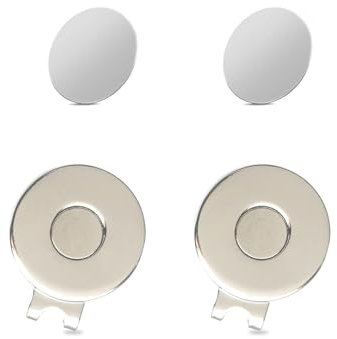 KGDUYC 2 Stück Magnetisch Golf Ballmarkierer, Cap Clip Golf, Golfballmarker Golf Ballmarkierer Mental Hutkappen-Clips, magnetisch, umweltfreundliches Silikon