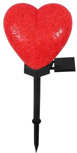 Hemobllo Dekorative Solarleuchte Herz Für Garten Wetterfest Hochhellige Beleuchtung Für Außenbereiche Romantische Deko Für Hochzeiten Valentinstag Für Rasen Und Wege