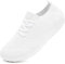 Barfußschuhe Damen Laufschuhe Turnschuhe Schuhe Sportschuhe Damen Bequeme Slip On Sneaker Fitnessschuhe Straßenlaufschuhe Leichte Atmungsaktiv Weich rutschfest Shoes Weiß 39 EU
