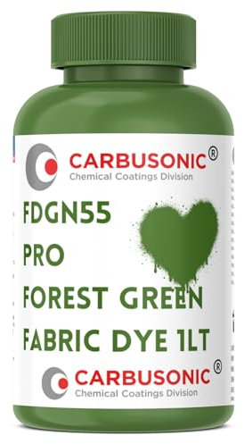 Liquid Fabric Dye - Suitable for Clothes, Denim, Handbags, by Spray, Dip or Batik. 1 Litre (Green)