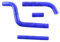 BNEAIGHW Manguera de Silicona 4 Uds for 1996-2017 YAMAHA125 YZ 125 Motocicleta Silicona Manguito de refrigeración de radiador Kit de Tubo Accesorios para Motos(Blue)
