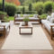 the carpet Maldives – Strapazierfähiger Outdoor-Teppich mit Boho- und Vintage-Design, wetterfest und pflegeleicht, für Balkon, Terrasse & Garten, Beige, 140 x 200 cm