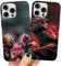 TBNMBGY [2 Pezzi Cover per Apple iPhone 13/iPhone 14 6,1, Custodia con Motivo Formula 1 Racer Divertenti Disegni Nero Silicone Morbido TPU Protezione Caso per iPhone 14