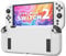 JEMDO Coque blanche pour Switch 2 (2025) – Protection en TPU mat antichoc, poignée texturée, grip ergonomique antidérapant, format fin et léger,White
