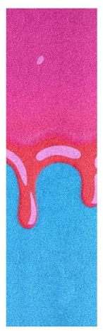 voucong Fashion Street Graffiti-Malerei, rosa-blau, Griptape-Rolle für Skateboards, rutschfest, Roller-Zubehör, 83 x 22,9 cm, lija para patineta