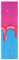 voucong Fashion Street Graffiti-Malerei, rosa-blau, Griptape-Rolle für Skateboards, rutschfest, Roller-Zubehör, 83 x 22,9 cm, lija para patineta