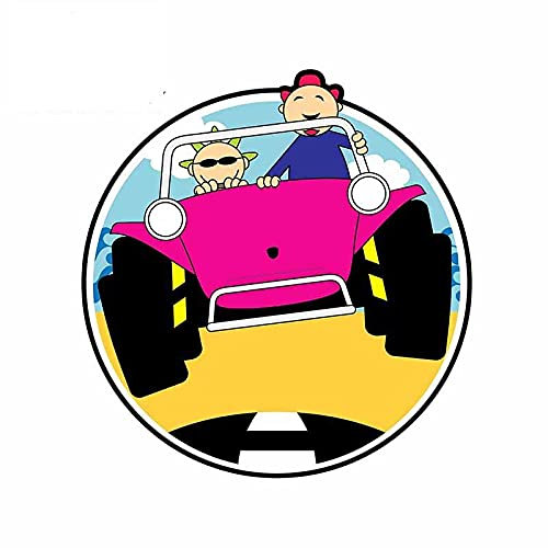 13 cm x 12,2 cm für Buggy Smiles Autoaufkleber wasserdichter Aufkleber Mode Autozubehör Vinyl