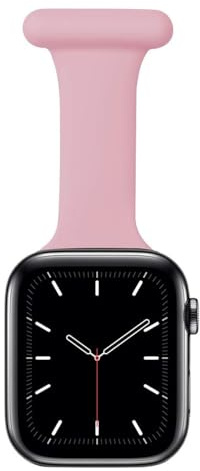 TRIXES Smart Watch Fob - Silicone Nurses Watch Fob - Compatible with Apple Watch Devices - Pin Clasp