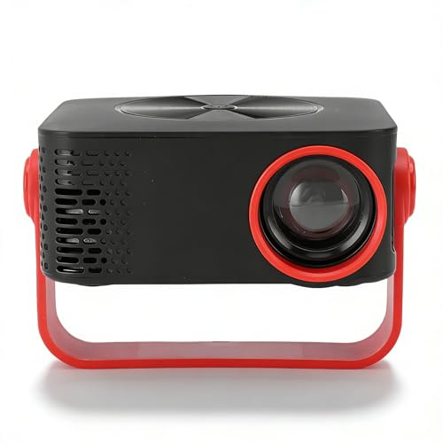MENDUNER Portable Projector, 1080P Full HD 360 Degree Rotating with Auto Correction and Zoom Function, Home Theater Outdoor Movie Projector Laptop PC Smartphone Gaming (UK Plug)