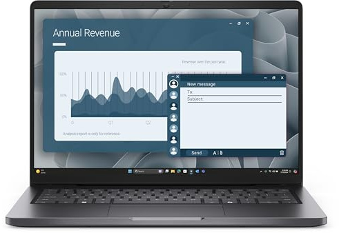 DELL Pro 14 PC14255 AMD Ryzen™ 5 PRO 230 Laptop 760m grapfics (14) Full HD+ 32GB DDR5-SDRAM 512 GB SSD Windows 11 Pro UK English Black (Renewed)