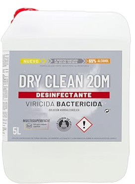 KIMIA - Desinfectante Textil y Multisuperficie 5L | Antibacterias y Fungicida sin Lejía | Higienizante de Ropa, Suelos y Superficies | Elimina Malos Olores | Gran Formato Ahorro Uso Profesion