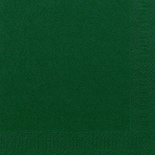 250 Stck. Duni Servietten, jägergrün, 3-lag., 40 x 40 cm, 1/4 Falz