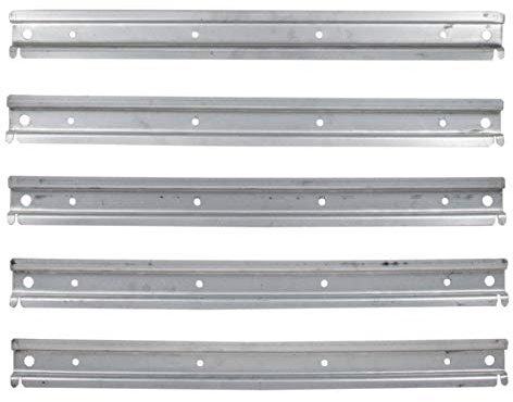 5 Stück universelle Wandleiste aus Metall für Lagerboxen und Schraubenkisten Werkstattwand