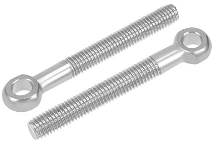 sourcing map M10x80mm Augbolzen Augenbolzen Ringschraube DE de 2 Stk | 304 Edelstahl Ringmutter