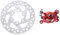 GOOFIT Pinzas de Freno Disco Moto con Trasero y Delanteras reemplazo para 2 Tiempos 33cc 43cc 47cc 49cc 50cc MBX10 MBX11 Mini Quad ATV Scooter Minimoto Go Kart Ciclomotor Rojo