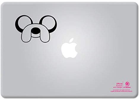 Artstickers. Adventure Time Jake the Dog Laptop Sticker for MacBook Pro Air Mac Laptop Black Spilart Gift Registered Trademark