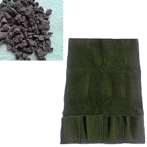 Teichbauzentrum Sankt Julian Planztasche 4er groß + Füllung Pflanzsubstrat Lava 2-8 mm /8 Kg zum bepflanzen