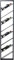 Kare Design Hängeweinregal Bistro Uno, Schwarz, Flaschenhalterregal, Weinflaschenregal, Weinflaschenaufbewahrung, 160x36x6 cm (H/B/T)
