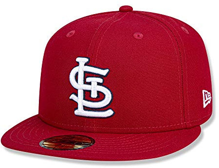 New Era - MLB St. Louis Cardinals Authentic Collection 59Fifty Fitted Cap - Rot Farbe Rot, Größe 7 1/8 (56,8cm)