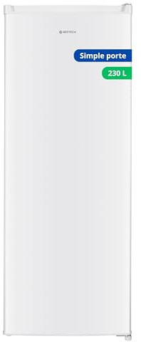 GEDTECH Réfrigérateur classique GSP230WH - tout utile - 230L - Froid statique