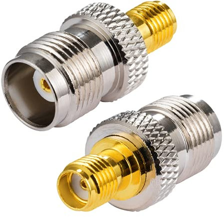 Vecys SMA Adapter 4G Antennenadapter TNC Buchse zu SMA Buchse Adapter SMA zu TNC Konverter für 2G 3G 4G LTE Antennenrouter CB Antennenradio WiFi WiMax Mobilfunkantennen drahtlose Instrumentierung