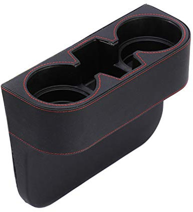 Asudaro Boîte de rangement pour siège auto, Boîte de rangement multifonction pour voiture, Boîte de rangement universelle à fente sans cadre Porte-gobelet d'eau Porte-gobelet