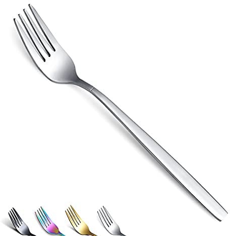 Berglander-Juego de 6 Tenedores de Mesa de acero inoxidable, tenedores y cucharas de cubiertos, cucharas y tenedores