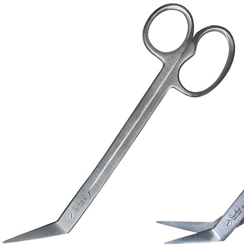 Long Handled Toenail Clippers for Thick Nails, 7.5 Angled Tip Long Handled Nail Scissors for Toenails, Heavy Duty Long Handled Toenail Scissors for Thick Nails, Podiatry Tools for Elderly, Back Pain
