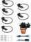 NACETURE 6 Inch Foldable Flower Pot Holder Ring for Wall Mount – Heavy Duty Round Metal Planter Hooks Hangers - Fence Pot Plant Holders Hanging Bracket for Outdoor Indoor