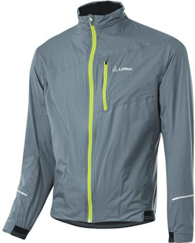 Löffler Pace Primaloft Next Fahrrad Jacke Herren grau Größe EU 48 | S 2021 wasserdichte Jacke