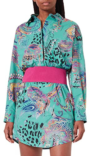 Just Cavalli Damen Kleid, 627s Grün, 38