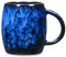 SECELES 400ml Ceramic Coffee Mug Large 14Oz Handmade Glaze Blue Tea Cup Novelty Pottery with Big Handle for Office and Home, Microwave and Dishwasher Safe (Dark Blue)