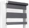 Fenster DEKOR - Rollos für Fenster Dunkelgrau - Klemmfix Rollo ohne Bohren 120 x 65 cm - Doppelrollo mit einer breiten Auswahl an Größen und Farben - Blickdichte Rollos, einfach zu montieren