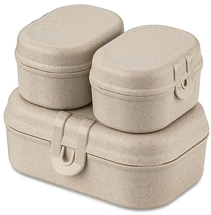 Koziol PASCAL READY MINI Lunchbox-Set nature desert sand
