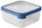 CURVER Boîte alimentaire carrée multi usage 2,5L en polypropylène 100% recyclé, 20x20x9,5 cm, adapté au Micro-Ondes, Lave-Vaisselle, Congélateur- bleu, pour la cuisine