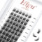 Wimpern Cluster Wimpern Extensions 72 Pcs 8-16mm Cluster Wimpern Extensions Dünne Stamm Cluster Wimpern Einzelne Wimpern Cluster Wimpern Wünsche Wiederverwendbar (H-03 8-16mm)