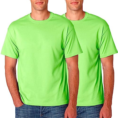 BOD HOME, Pack 1 o 2 Camisetas de Hombre Manga Corta, 100% Algodón, Cuello Redondo, Transpirable, Colores Lisos, Horma Ligeramente Ajustada, Casual, Cómoda, Básica, Tallas S, M, L, XL, XXL, XXXL