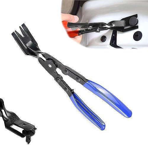 Alicates De Remachadora De PláStico Para Coche, Alicate de extracción de molduras de Puerta, Alicates Para Quitar Clips, Remover TapiceríA Auto Kit De Herramientas De Recorte (Blue)