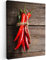 MuchoWow© Wandbilder 30x40 cm Schlafzimmer Home Deko Wohnung Bild Wohnzimmer Fotoleinwand Wand Bilder Leinwand Wall Decor Küche - Pfeffer - Holz - Gewürze - Kräuter - Rot