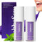 Purple Teeth Whitening Toothpaste 2PCS Herosmile Farbkorrektur Serum Zahnpasta Lila Zahnpasta Weisse Zähne Lila Zahnaufhellung Farbkorrektur Serum Zähne Colour Corrector Tooth Stain Removal Whitening