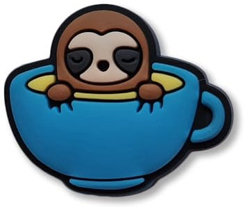 SUPER CUTE - Charms For Crocs/Shoes - BABY TEA CUP SLOTH - 3D - PRETTY - ADORE