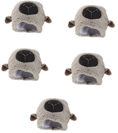 Toyvian 5St Hut mit Lammohren karnevals hut faschings hut weinachtsmann mützen Karikatur Fotografie Requisiten ideas flauschige Melonenhut Zubehör Kopfbedeckung Schaf Ohren Sherpa