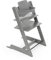 Stokke Tripp Trapp Hochstuhl, Storm Grey - Inklusive Stuhl + Baby Set2 für Kinder von 6-36 Monaten - Verstellbar, ergonomisch & leicht zu reinigen